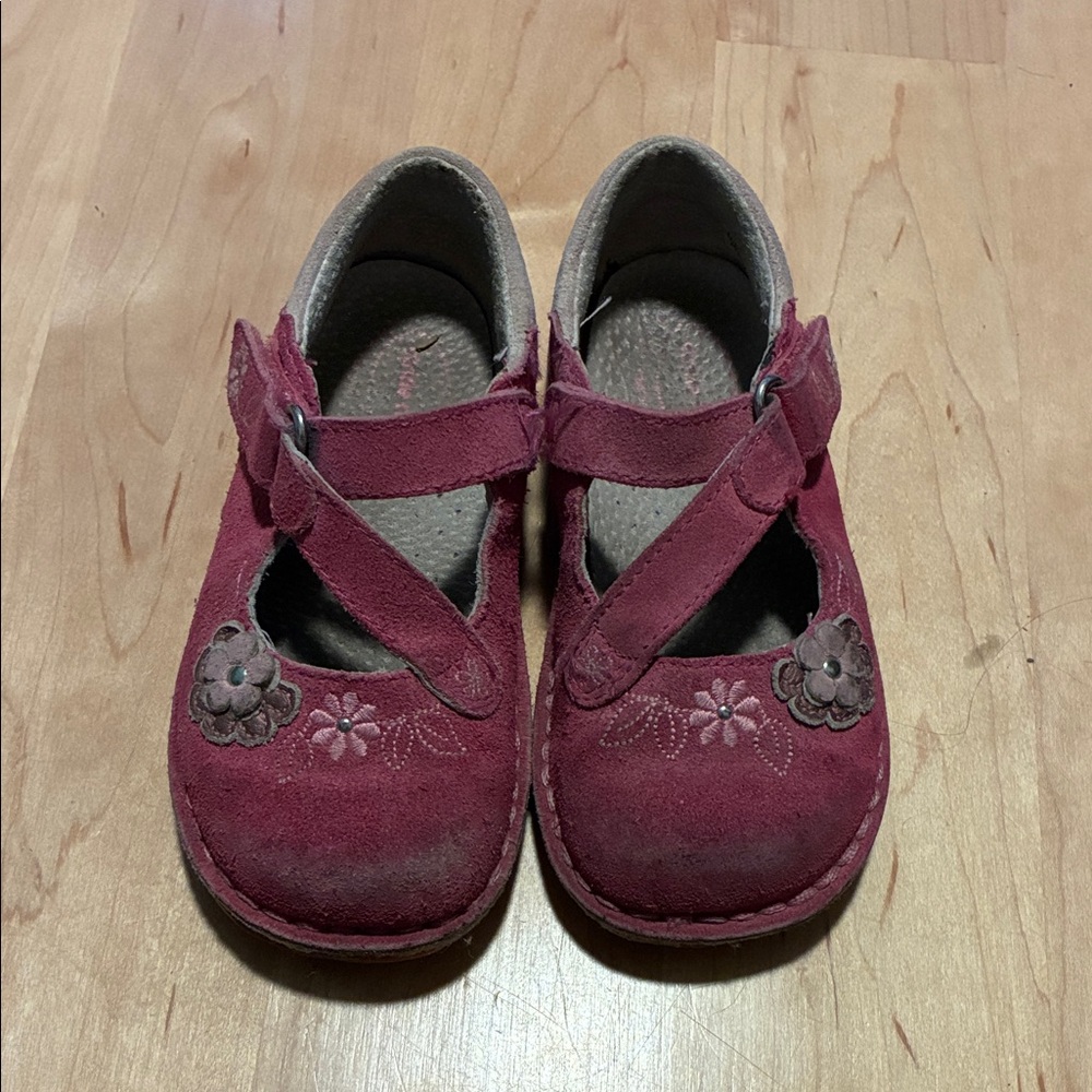 Stride Rite Burgundy Mary Jane Shoes